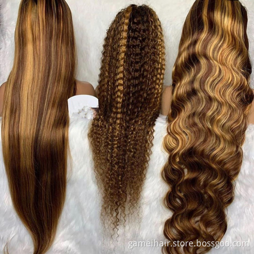 100 % product copper translucent straight lace front best raw virgin wigs deep wave cheap wig human hair